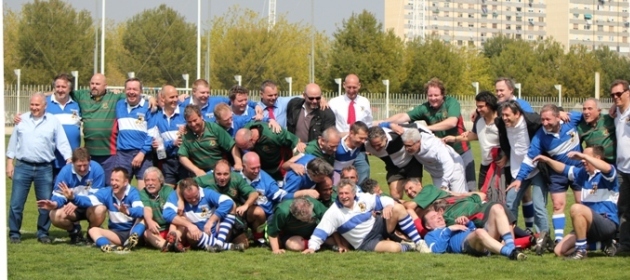 Con los veteranos de Heildelberg en Barcelona en 2011