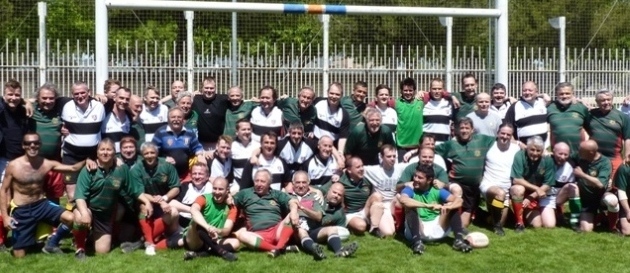 Con los veteranos de Heildelberg en 2012