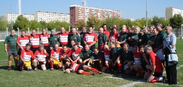 Con los veteranos de Postdam en 2008